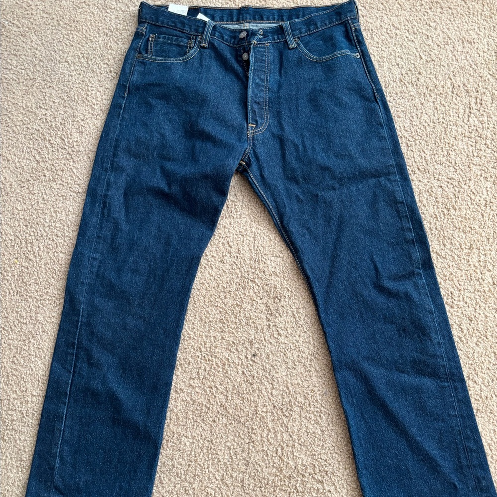 Levi's Men's Straight Jeans in Deep Blue